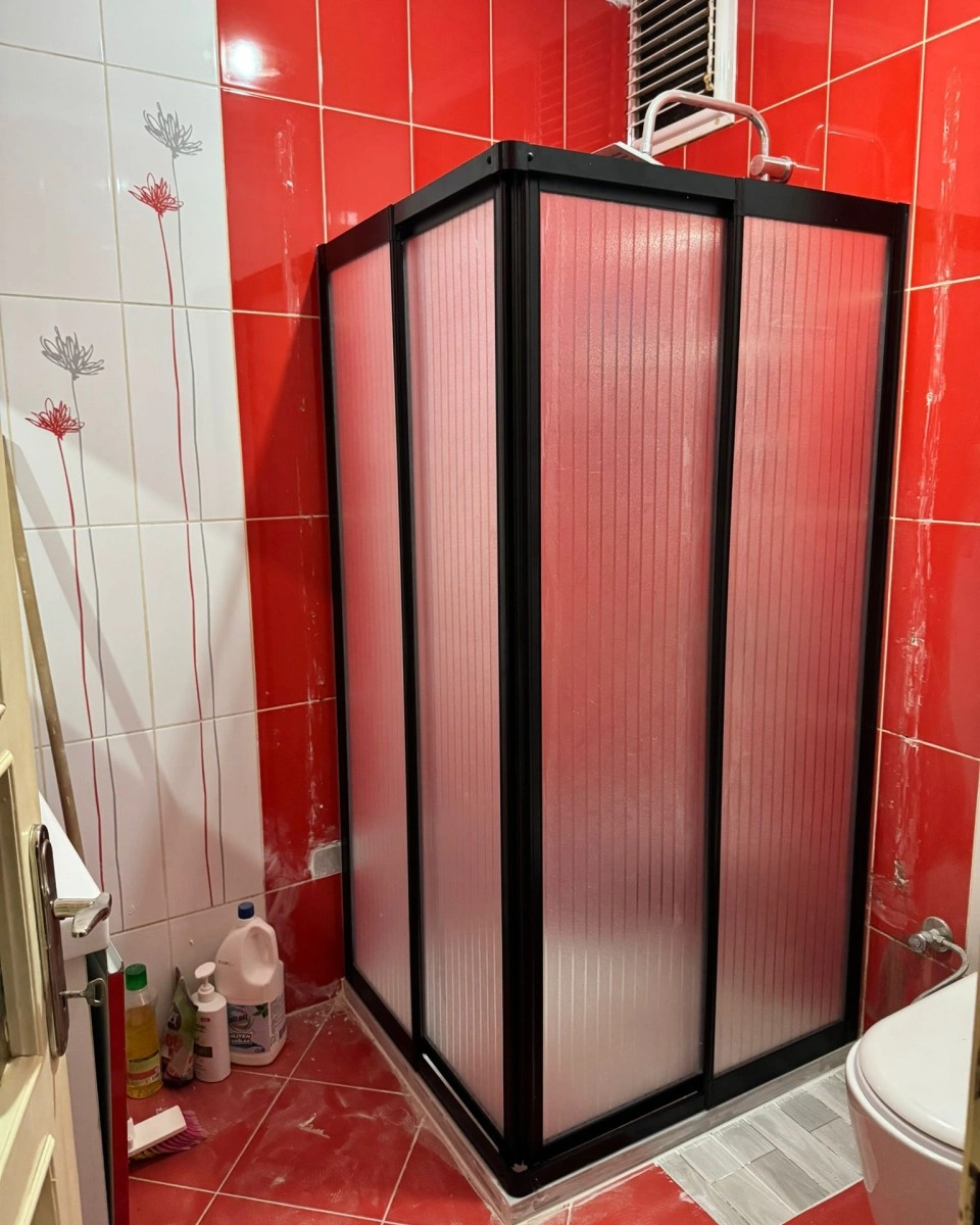 Bella Serisi Siyah Profilli Mika Duşakabin