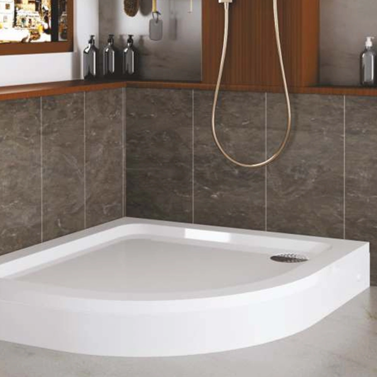 Oval Duş Teknesi - Görsel 1