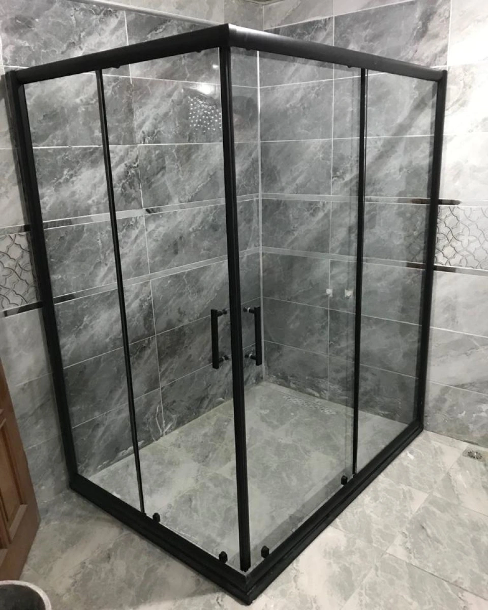 Pool Serisi Siyah Profilli Cam Duşakabin - Görsel 1