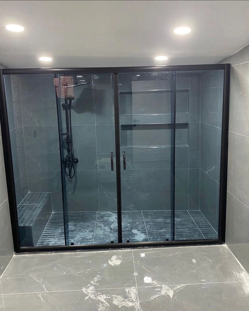 Pool Serisi Siyah Profilli Füme Cam Duşakabin  ( Özel Tasarım ) - Görsel 2